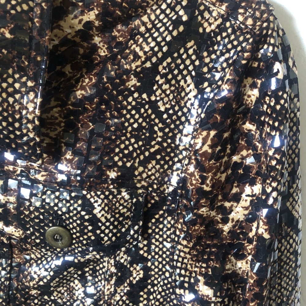 Ruby Rd. Brown And Black Patterned Garment - image 3